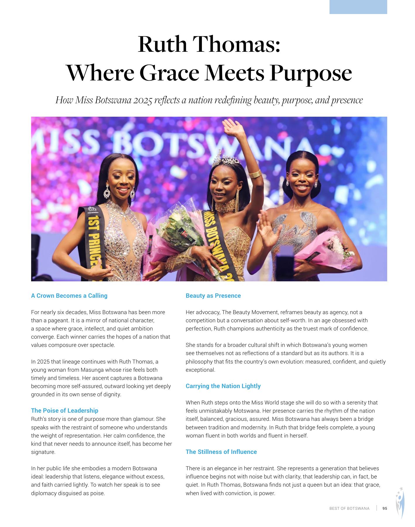 Best of Botswana, page 99: Miss Botswana 2025