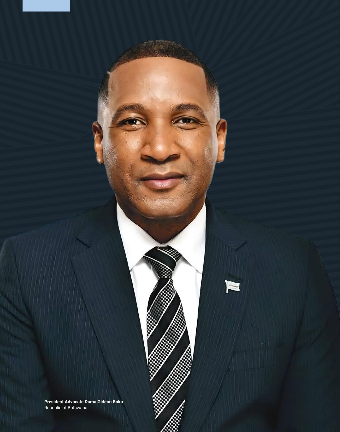 Best of Botswana, page 8: Foreword by President Advocate Duma Gideon Boko